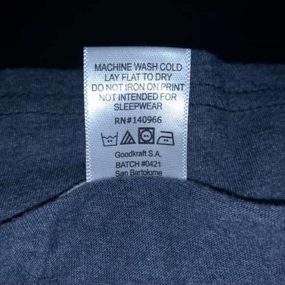 Boys Heather Navy ‘Vibes' Palm Trees Top, Sz. 10Y - Picture 8 of 8